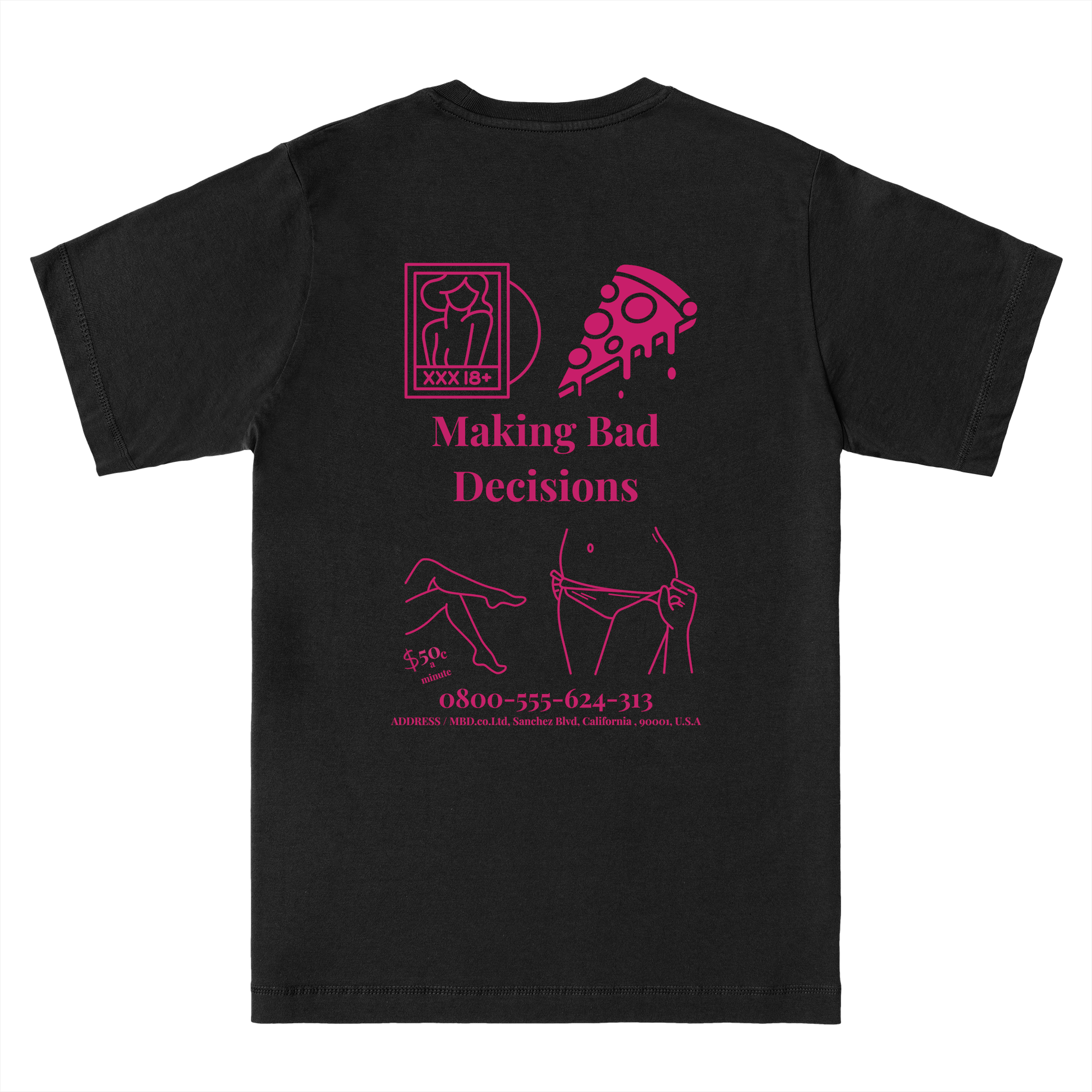 pizza and sex tshirt - Essentials Classic Tee - Making Bad Decisions