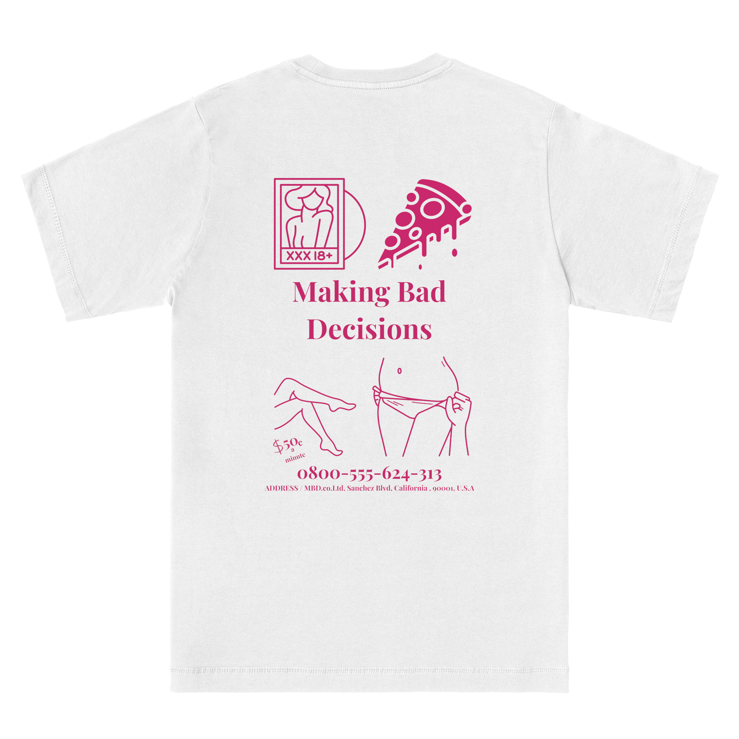 pizza and sex tshirt - Essentials Classic Tee - Making Bad Decisions